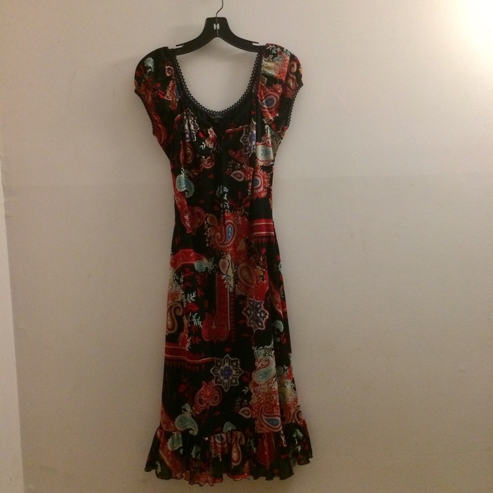 Paisley print dress